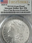 2025-S $1 SILVER MORGAN DOLLAR REVERSE PROOF PCGS PR68 FS