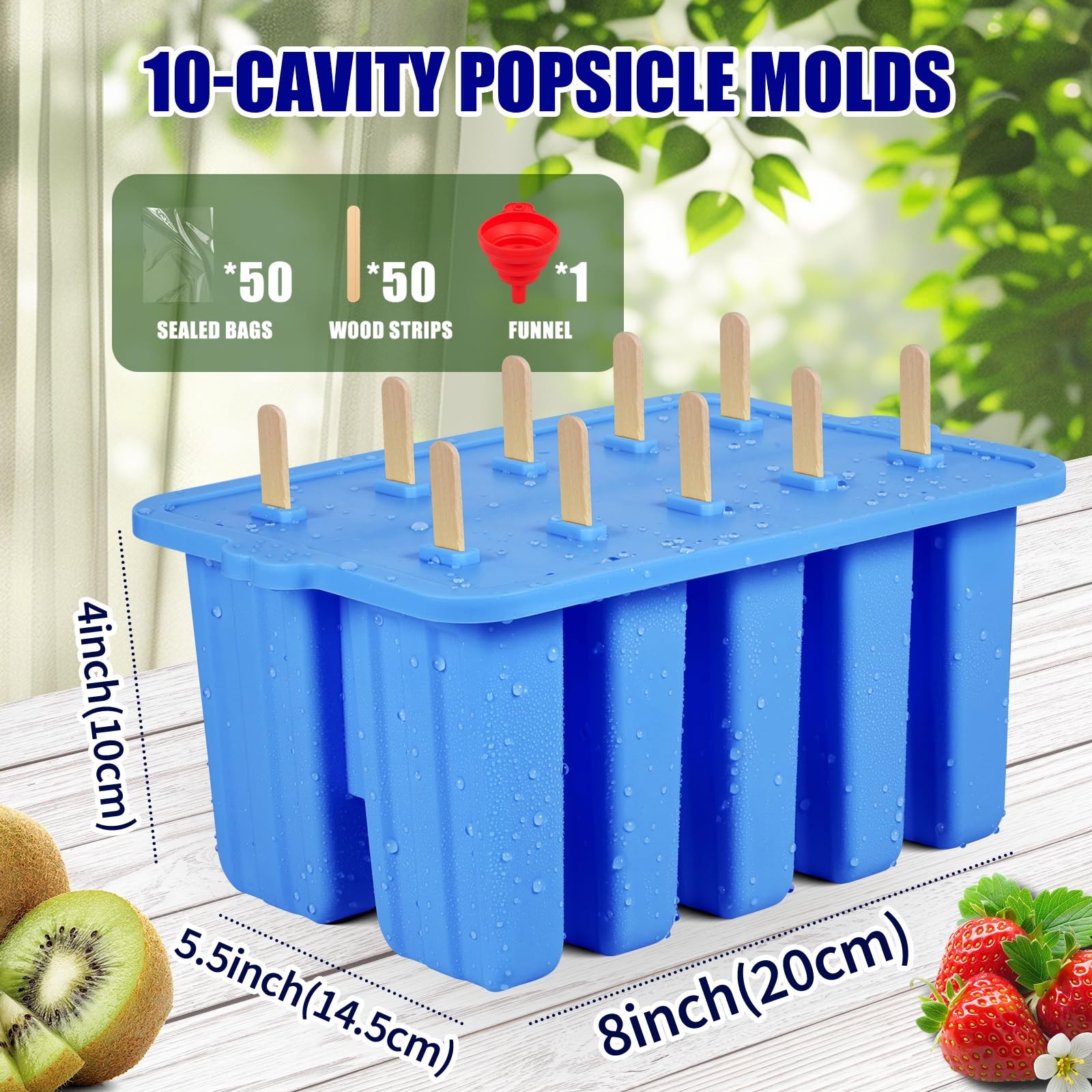 Silicone Popsicles MoldsPopcylce MoldsFood Grade Reusable Popsicle Molds fo