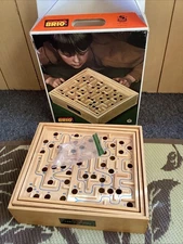 Brio Labyrinth Wooden Board Game Sweden 31804 Vintage 70's EXCELLENT
