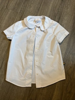 Dennis Uniforms Girls Size G7 White Short Sleeve Button Up Uniform Shirt