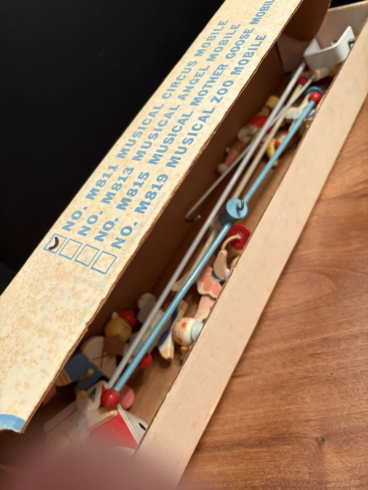 Móvil de circo de madera vintage de Irmi Foto 2 de 4
