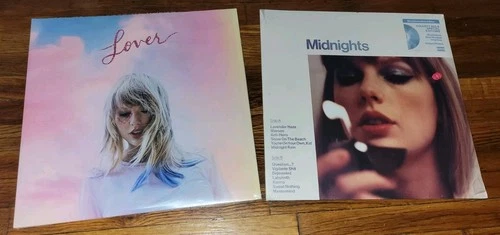 2 Brand New Midnights & Taylor Swift - Lover 2023 Vinyl Record 2xLP SEALED - New