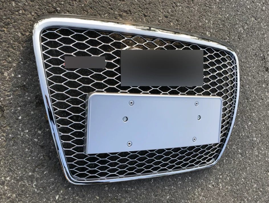 Parachoques delantero astillado parrilla malla para Audi A6 C6 RS6 2005-2006 2007 08-2011 Foto 4 de 4
