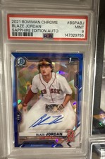 2021 Bowman Sapphire Edition - Chrome Prospects Autograph Blaze Jordan #BSPA-BJ