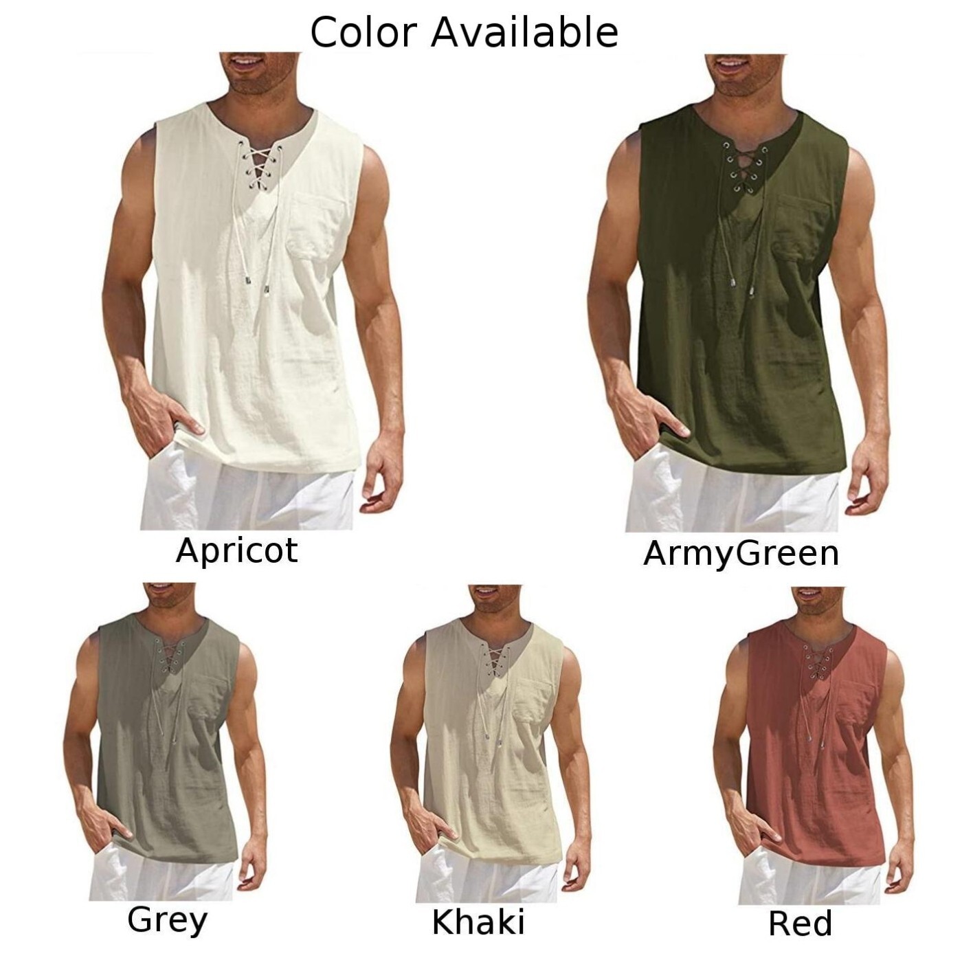 Muscle Slim Fit Gym Tee Men's Cotton Linen Tank Top Vest Summer Collection eBay