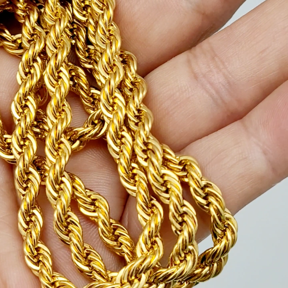 Vintage Monet French Rope Chain Necklace 30