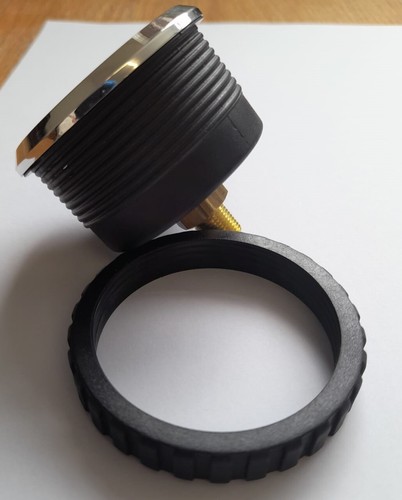 50mm pressure gauge 0-1 bar/0-15 psi panel mounted, 1/8" bsp centre back - Picture 3 of 5