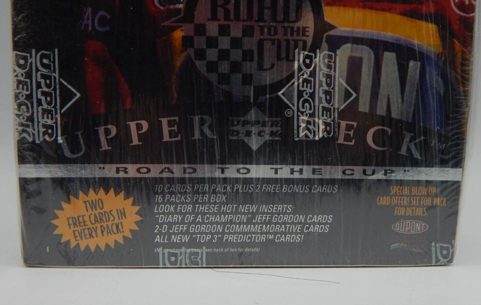 1996 Upper Deck Road to The Cup Sealed 32 Pack Retail Box JEF GORDON NIP -RTC391 - Image 2 of 4