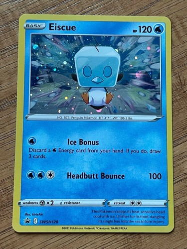 POKÉMON TCG EISCUE BLACK STAR PROMO HOLO FOIL CARD HP120 - Picture 1 of 2