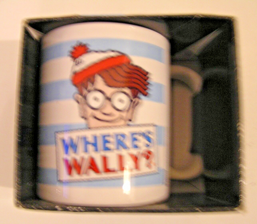 WHERE’S WALLY MUG - GIFT BOXED BY PYRAMID - Great GIFT Idea, Some Damage to Box