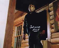 TED WHITE signed Autogramm 20x25cm FRIDAY THE 13 in Person autograph COA