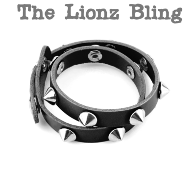 Rakhi For Brother Punjabi SLEEKEE 3 Bracciali Punk In Pelle Nera - Foto 3