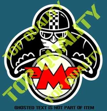 VINTAGE MATCHLESS RIDER DECAL STICKER SUIT MOTO MOTORCYCLE DECALS STICKERS
