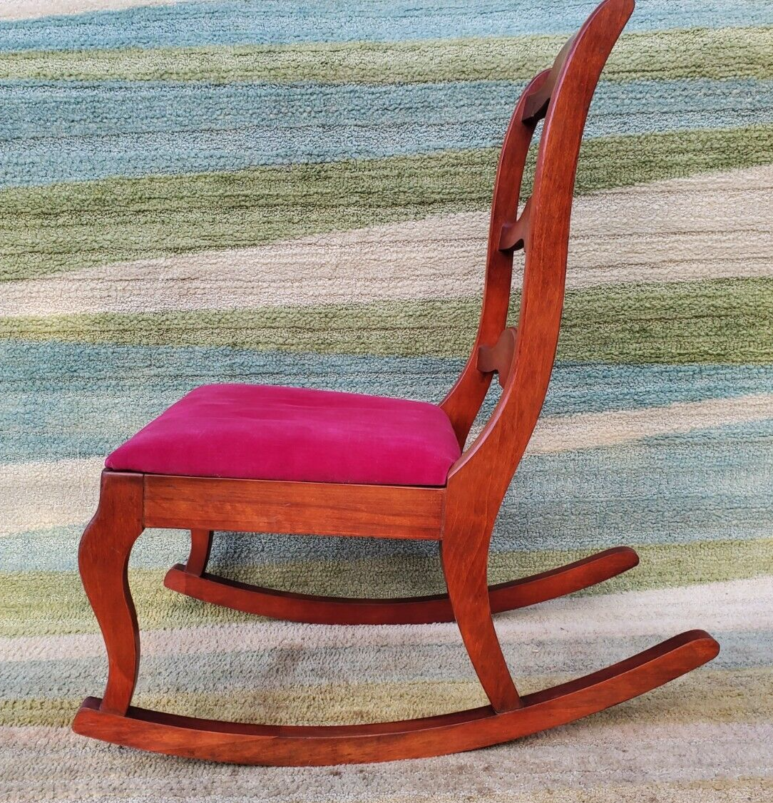 Vintage Statesville Ladder Back Rocking Chair Amity Cantoni - Main Image
