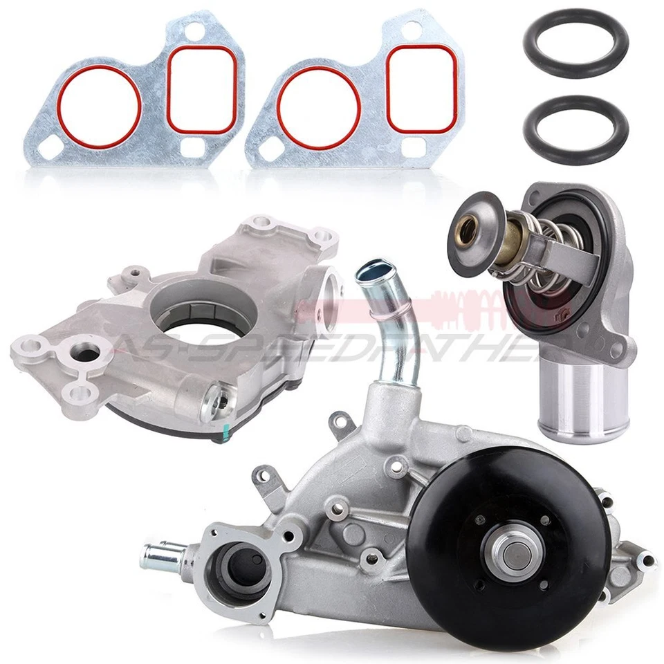 Water Pump & Thermostat For 2001-2003 2005 Chevrolet Silverado 1500 HD 6.0L - Image 3 of 4