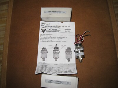 #ad OMEGA ENGINEERING PRESSURE AND VACUUM SWITCHES MODEL #PSW 533 $130.00