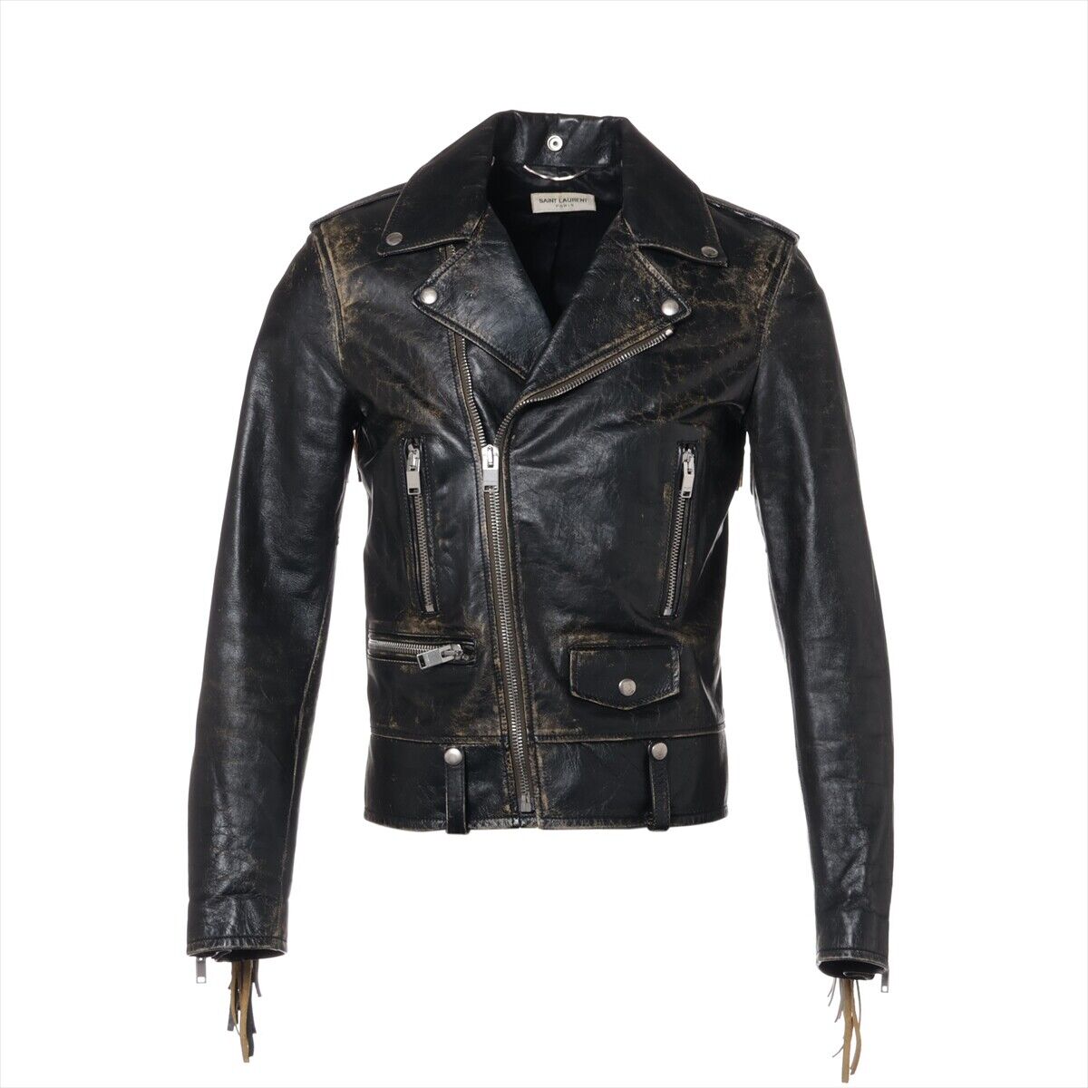 Saint Laurent Paris 16 years Cotton & Peather Leather jacket Saint Laurent Paris 16 years Cotton & Peather Leather jacket