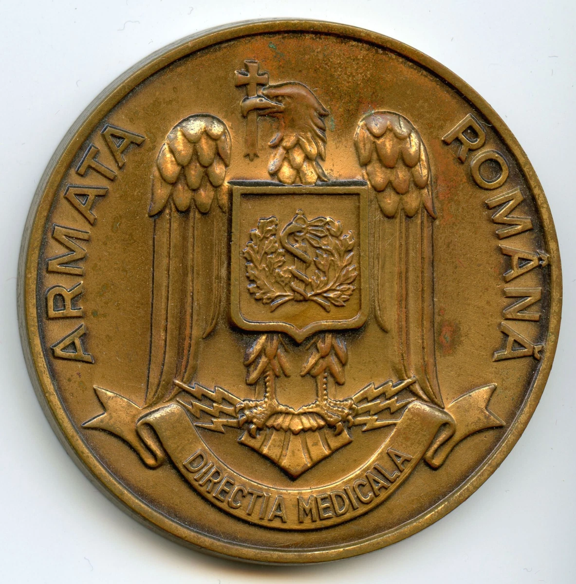 Médaille Roumaine Ordre Du Travail 3e Classe - En Bronze, Pièce De Collection