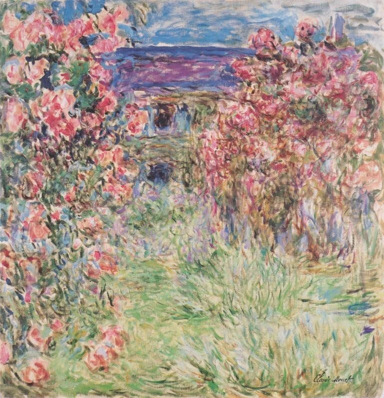 House Among the Roses Claude Monet 1918 Art Print – French Impressionism Garden - Image 2 of 2
