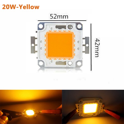 Chip LED COB amarillo 3W 10W 20W 30W 50W 100W 590nm12V/36V para lámpara de reflector - Imagen 8 de 11