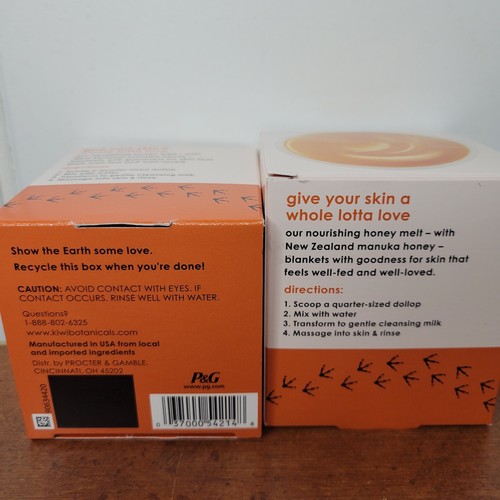Kiwi Botanicals Facial Cleanser With Manuka Honey Set Of 2. 3.1oz NIB - Picture 3 of 3