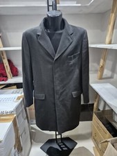 EXPÉ cappotto in cachemire usato uomo man Tg 58 grigio scuro XYR415L