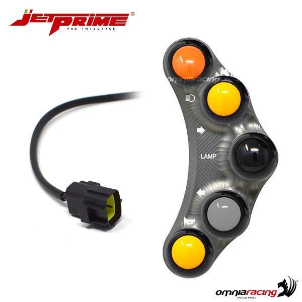 JetPrime Lenkerschalter Stra e links 7 Tasten Titan Ducati