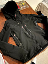 Wellensteyn Dynamica Womens Softshell Windstopper Black Hooded Zip Jacket S