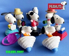 snoopy peanuts gadget mc donald's happy meal 2018 lotto 8 pezzi USATI COME FOTO