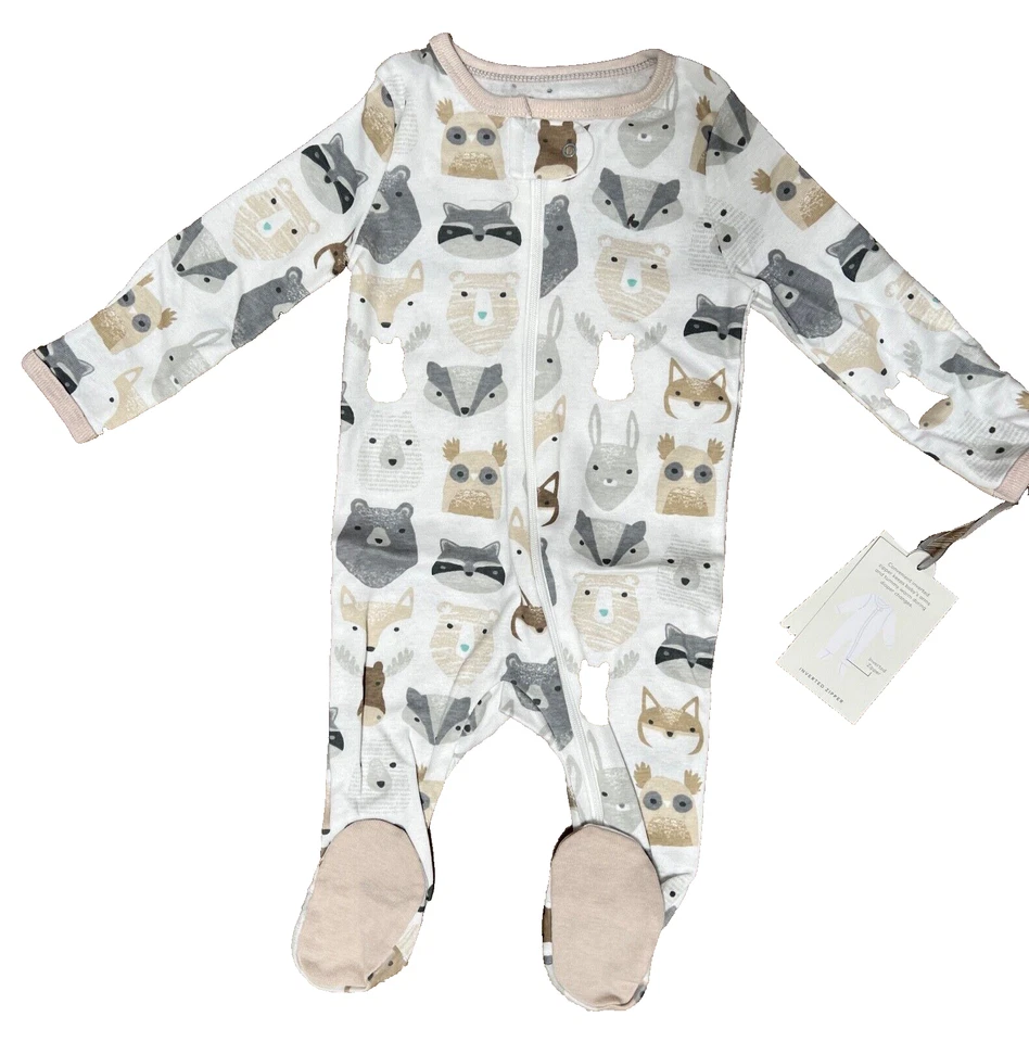 Pijama Footie Cloud Island Soft & Sweet Dreams Baby 3-6 m con cremallera (verde) Foto 4 de 4