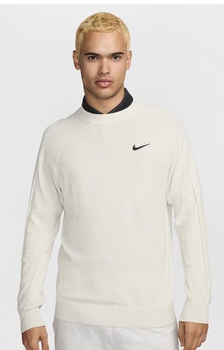 Nike Tiger Woods Knit Crew Golf Pullover DR5291-100 weiß (Herren Medium) LARGE