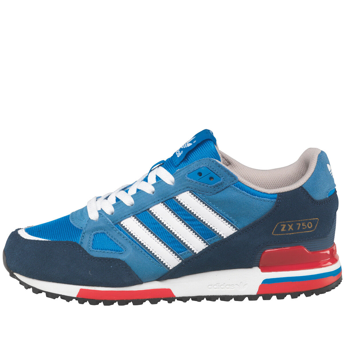 adidas Originals Mens ZX 750 Trainers Bluebird/Blue/Navy/Red/White/ | eBay