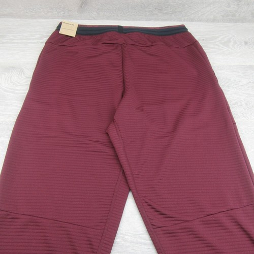 Nike Pro Dri-FIT Fleece Fitness Pants Men's Size Medium Maroon NEW DV9910-681 - Picture 6 of 13