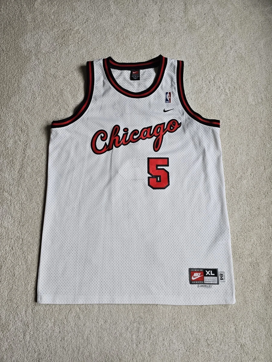 Derrick Rose Chicago Bulls White NBA Jersey