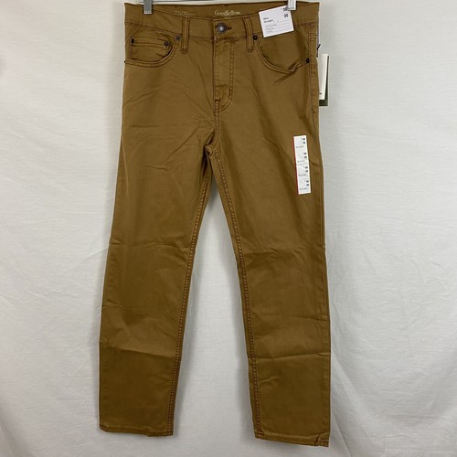 Goodfellow Hose Herren 30x30 Braun Chinohose Slim Straight Stretch Total Flex Neu - Bild 2 von 11