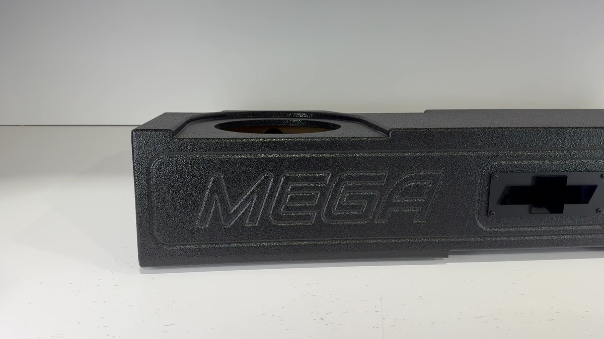 【CBS】 ビクトリアンのサーバー ペア【シルバープレート】 ケース Silverado Sierra 07-18 Crew Cab Subwoofer Box Enclosure 2x12