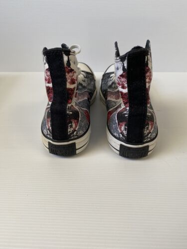 Converse high top hi top GRAFFITI GB UK UNION JACK FLAG SHOES Unisex UK 8 & 10 - Picture 3 of 6