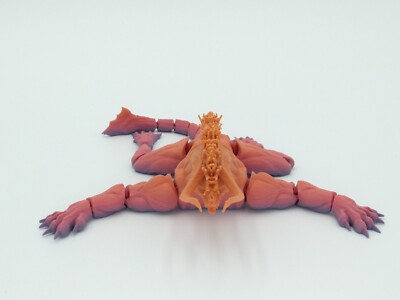 BEHEMOTH Articulated Flexi Rainbow Colors 9'' 3D Printed Figure