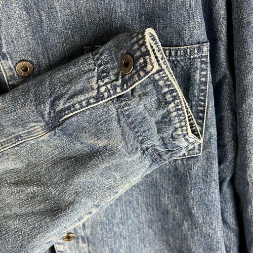 Vintage Old Navy Dungarees Denim Chore Coat Barn Jacket Lined XL 26x30.5 - Picture 8 of 14