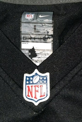 Nike On Field Drew Brees New Orleans Saints Jersey NFL Youth Size L Large Black - Picture 3 of 8