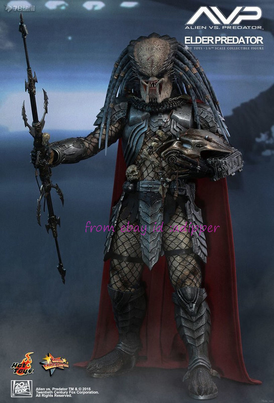 Perfect Hot Toys Mms221 1/6 Avp: Elder Predator Action Figure In