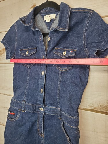 Tommy Hilfiger Damenkleid 12 blau Denim mit Knopfleiste Vintage 90er Y2K Vintage Vintage - Bild 2 von 13
