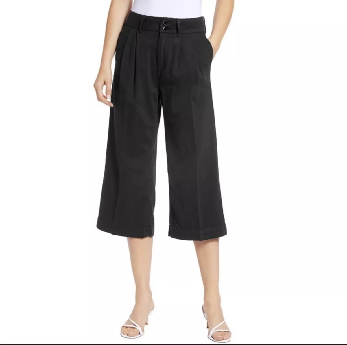 Paige Womens Clarice Pleated Culotte Pants 32 Director NWT 259