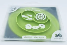 EZPZ The Mini Mat Baby Placemat Food Bowl/Plate Silicone Suction BPA free Green