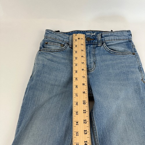 Cat & Jack Jeans Boys 10 Bootcut Stretch Blue Denim - Picture 7 of 10