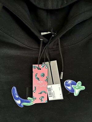 Dior x Kenny Scharf collaboration hoodie. Men's, in black cotton