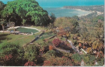Shaw Park Ocho Rios Jamaika Postkarte mit Stempel