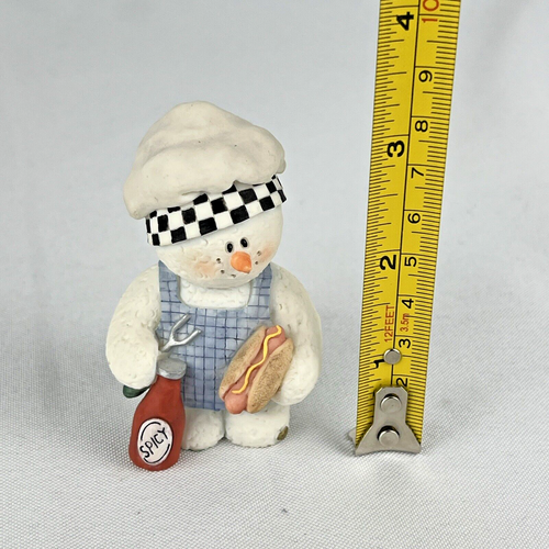Sarah’s Attic Snowonders Chef BBQ #7661 (1998) 1E/0290 Summer Snowman - Imagen 10 de 12