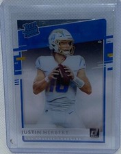 JUSTIN HERBERT 2020 PANINI CHRONICLES CLEARLY DONRUSS RATED ROOKIE RC #RR-JH