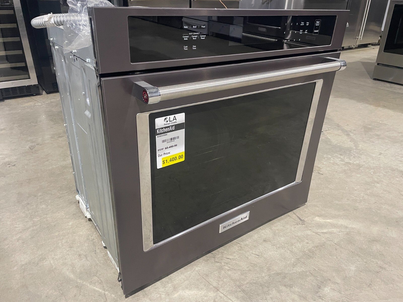 KitchenAid KOSE500EBS 30 Inch Single Convection Electric Wall Oven eBay